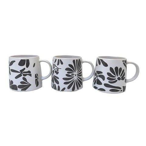 Black & White Embossed Mug - Lady of the Lake