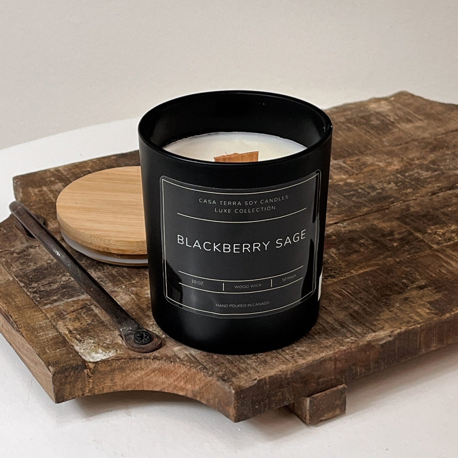 Blackberry Sage - Soy Wood Wick Candle