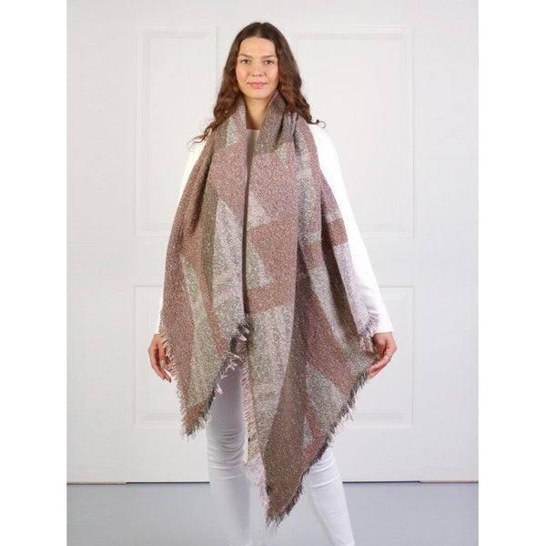 Blanket Scarf - Asymmetrical Pattern