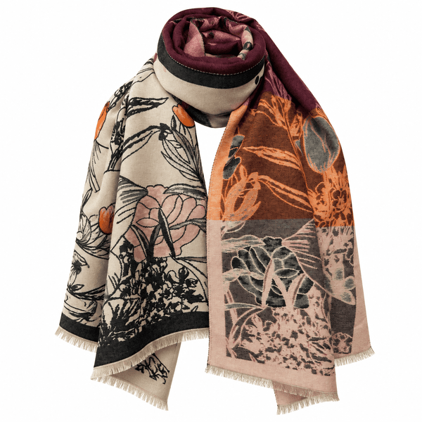 Blanket Scarf - Floral - Lady of the Lake