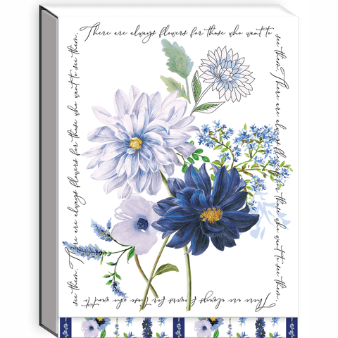 Blue Dahlia Pocket Notepad - Lady of the Lake