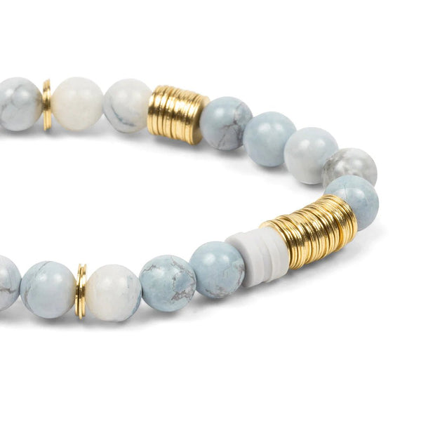 Blue Howlite - Stone Of Harmony - Intermix Stone Stacking Bracelet