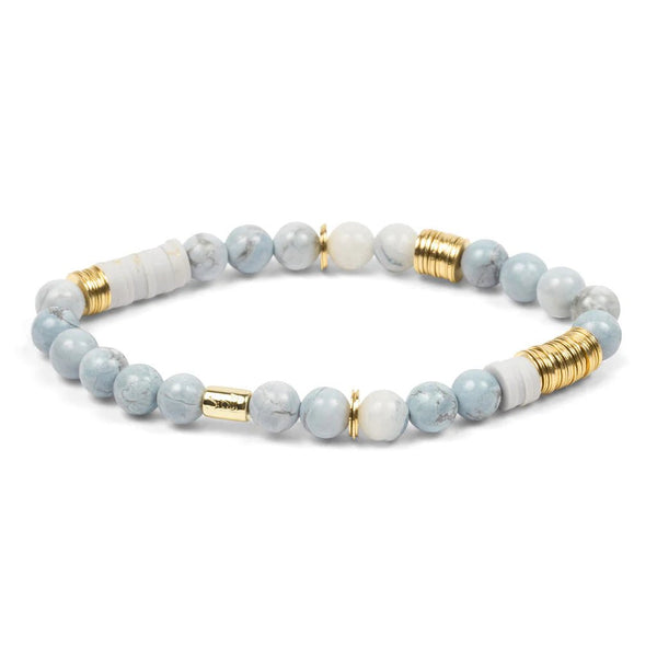 Blue Howlite - Stone Of Harmony - Intermix Stone Stacking Bracelet