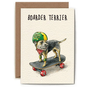 Boarder Terrier - Greeting Card - Birthday