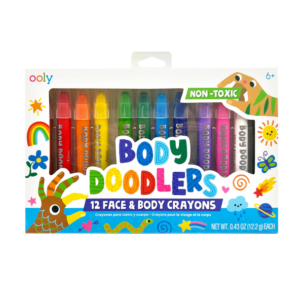 Body Doodlers - Face & Body Crayons - Set of 12 - Lady of the Lake