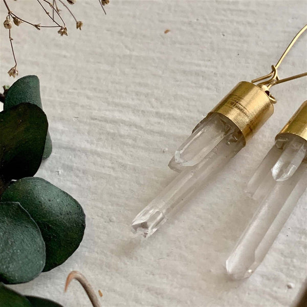 Borealis Crystal Shard Drop Earrings - Lady of the Lake