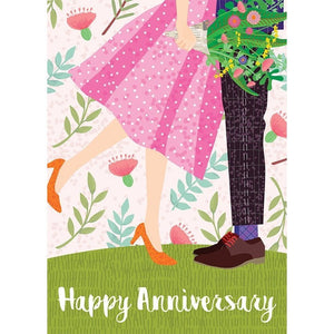 Bouquet Couple - Greeting Card - Anniversary