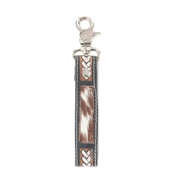 Braided Buckle Hairon Key Chain In Dusty Bronze - Lady of the Lake