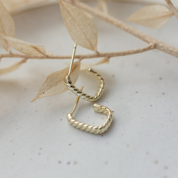 Braided Stud Earrings - Lady of the Lake
