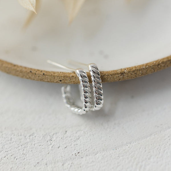 Braided Stud Earrings - Lady of the Lake