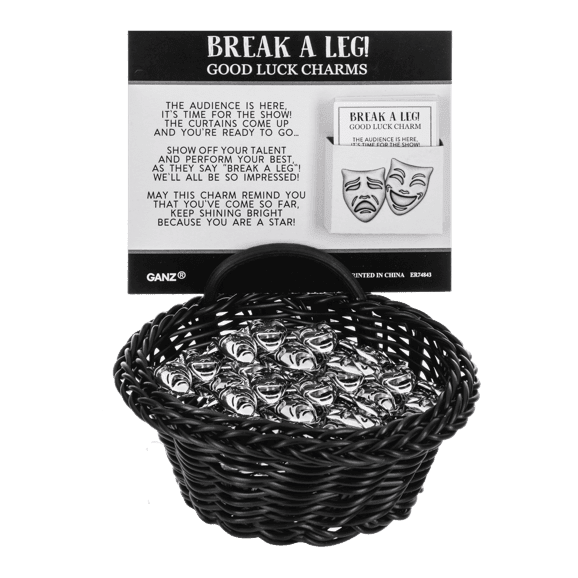 Break A Leg - Comedy & Tragedy Mask Charm - Lady of the Lake