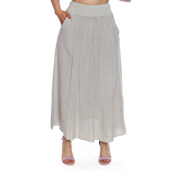 Brianna Linen Skirt With Pockets - Lady of the Lake