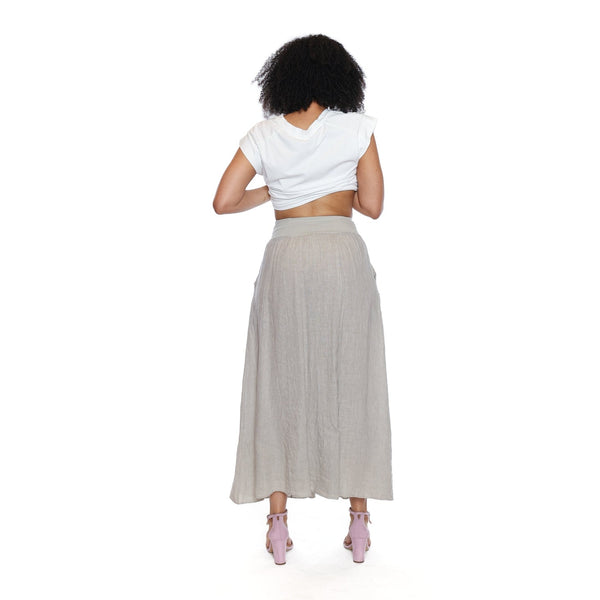 Brianna Linen Skirt With Pockets - Lady of the Lake