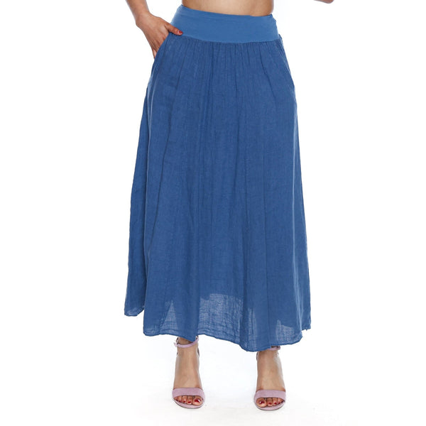 Brianna Linen Skirt With Pockets - Lady of the Lake
