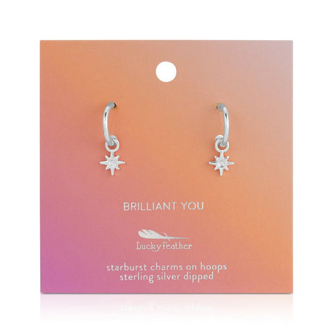 Brilliant You - Starburst Hoop Earrings - Lady of the Lake