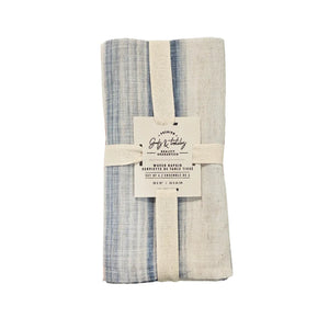 Brushed Stripe - Linen Blend Napkins - Set of 4 - Lady of the Lake