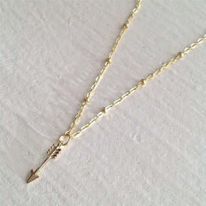 Bullseye Tiny Arrow Charm Necklace - Lady of the Lake