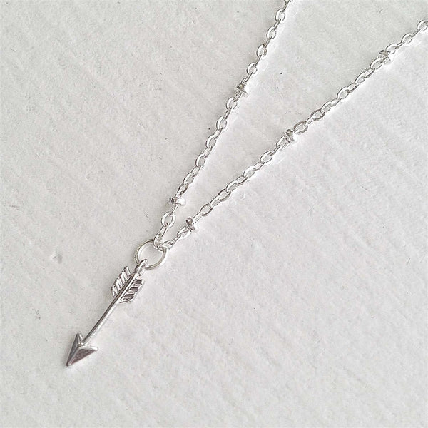 Bullseye Tiny Arrow Charm Necklace - Lady of the Lake