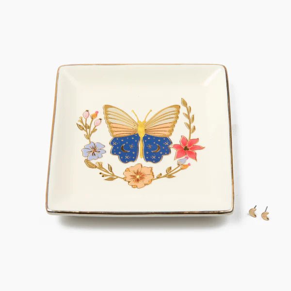 Butterfly Jewelry Dish & Stud Earring Set - Lady of the Lake
