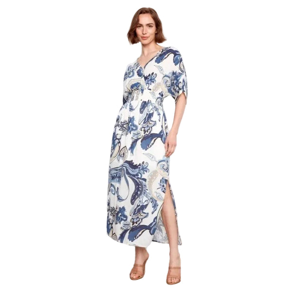 Camille Printed Dolman Sleeve Maxi Dress - Lady of the Lake