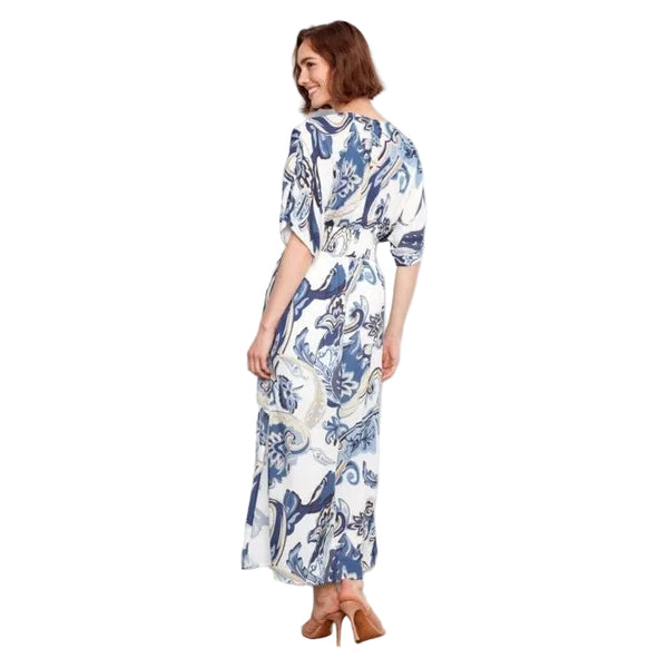 Camille Printed Dolman Sleeve Maxi Dress - Lady of the Lake