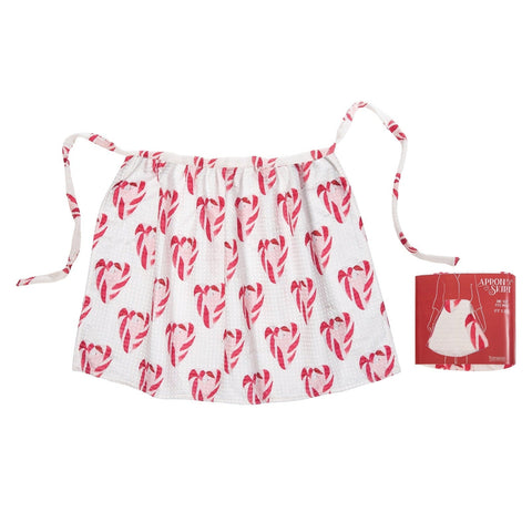 Candy Cane Hearts Apron Skirt - Lady of the Lake
