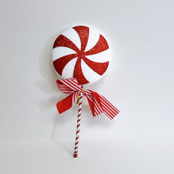 Candy Cane Lollipop Ornament