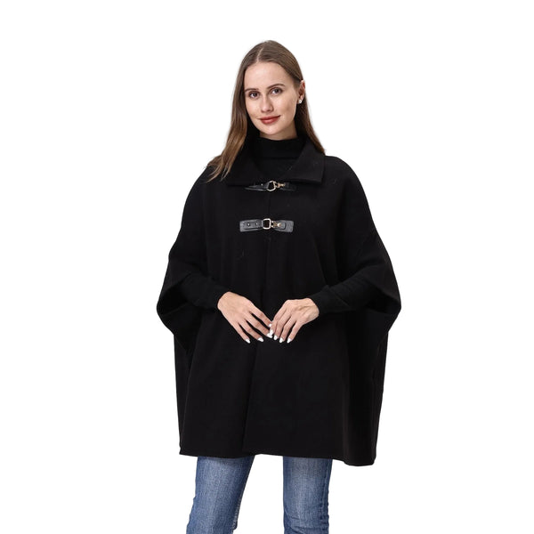 Cape With Flared Sleeve & Buckle Closure - Lady of the Lake