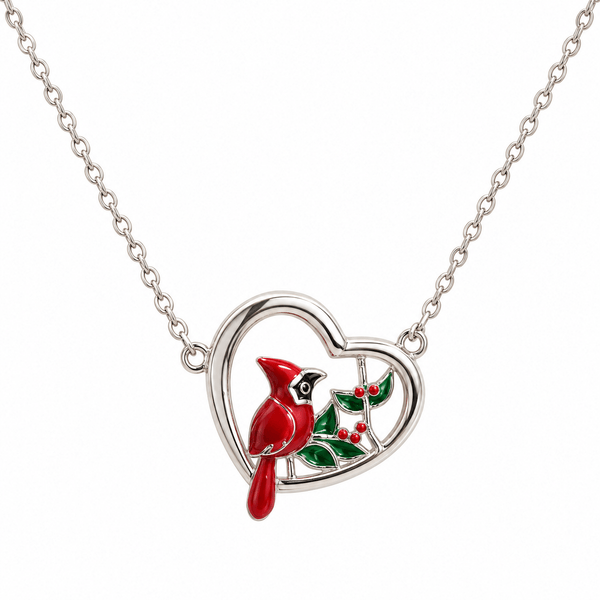 Cardinal Heart Necklace - Lady of the Lake