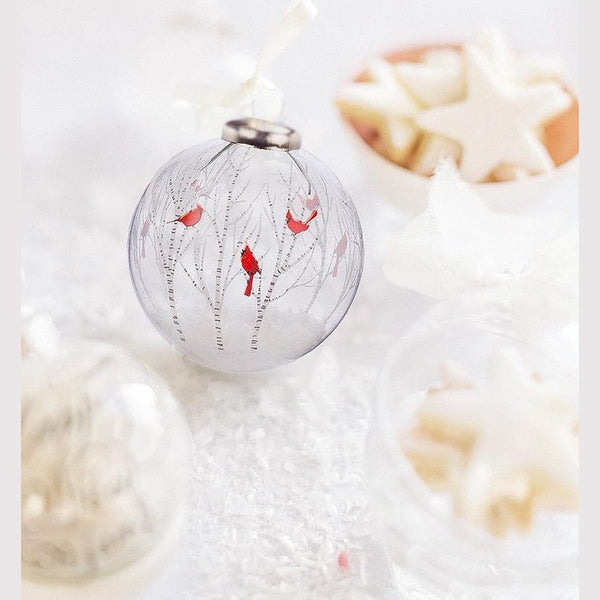 Cardinal In Trees Ball Ornament