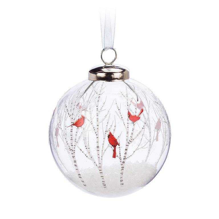 Cardinal In Trees Ball Ornament