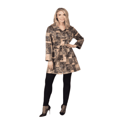 Carla Faux Suede Jacket With Belt - Lady of the Lake