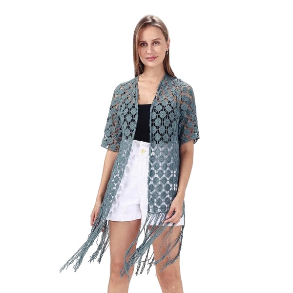 Carlie Summer Cardigan With Tassels - Lady of the Lake