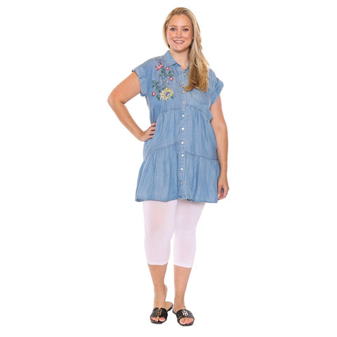 Cassidy Tencel Dress With Embroidery - Lady of the Lake