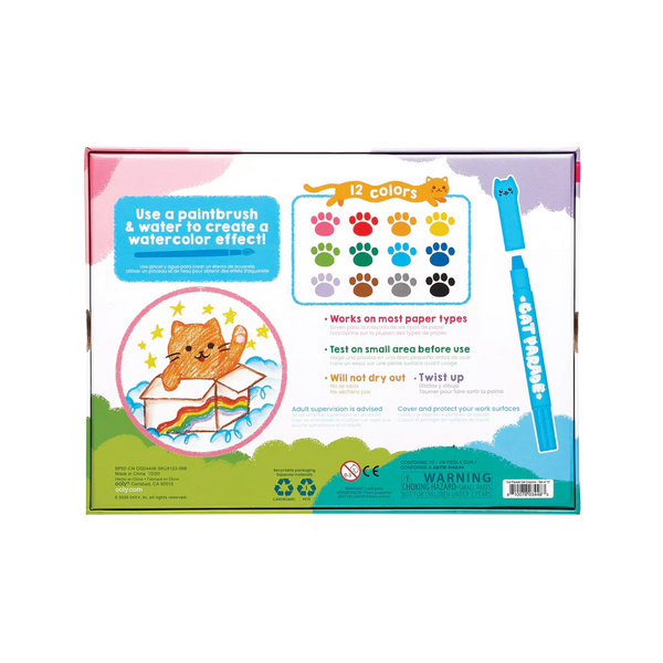 Cat Parade Gel Crayons - Set of 12 - Lady of the Lake