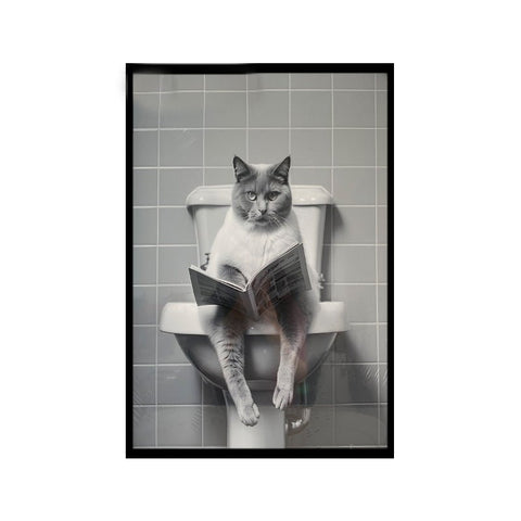 Cat Reading Newspaper - Artwork - Lady of the Lake