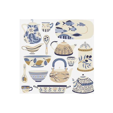 Ceramic Pottery - Paper Napkins - Lady of the Lake