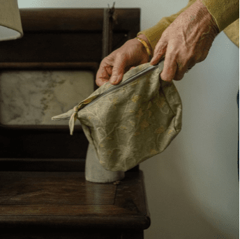 Charu Block Print Pouch - Lady of the Lake