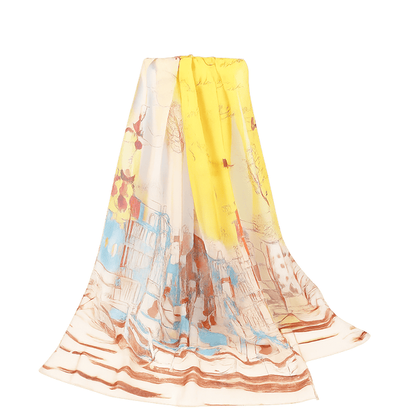 Chiffon Scarf - Cityscape - Lady of the Lake