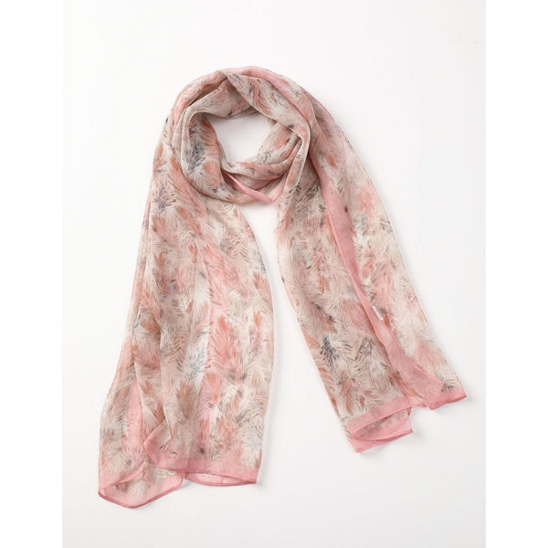 Chiffon Scarf - Feathers - Lady of the Lake