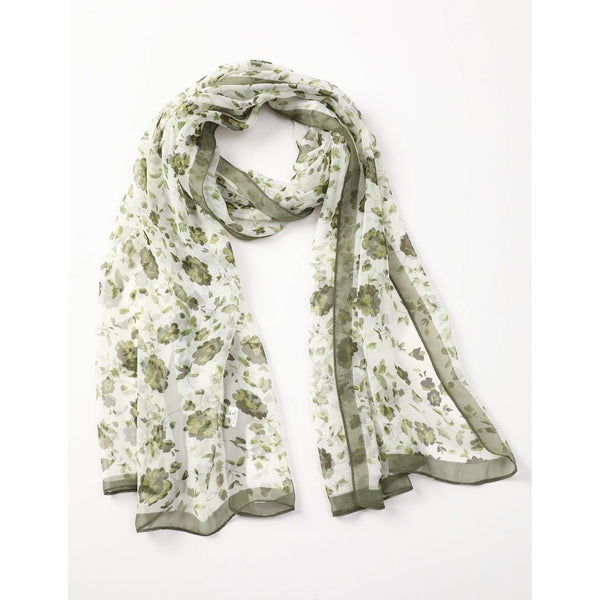 Chiffon Scarf - Flowers - Lady of the Lake