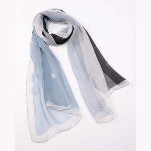 Chiffon Scarf - Modern Colour Block - Lady of the Lake