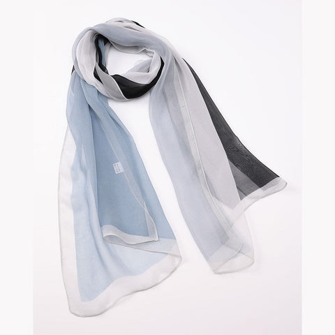 Chiffon Scarf - Modern Colour Block - Lady of the Lake