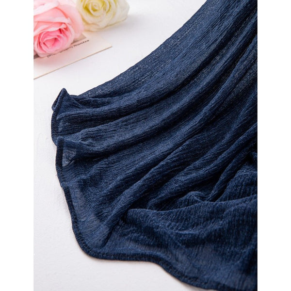 Chiffon Scarf - Plain Pleated