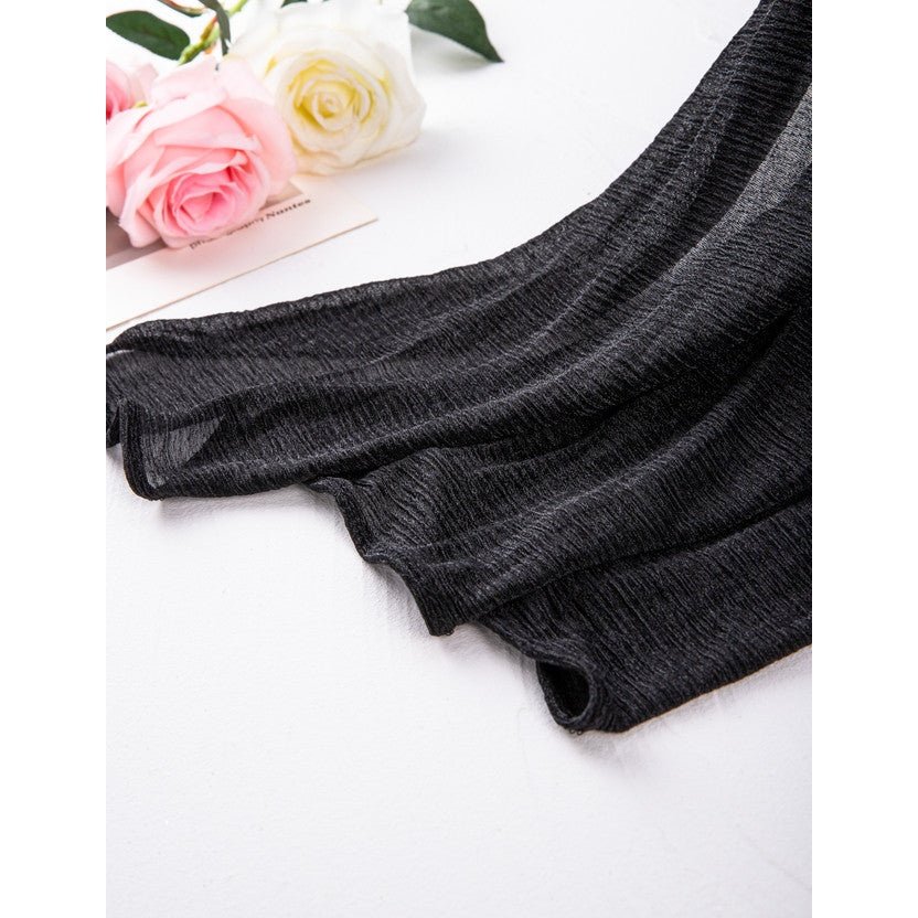 Chiffon Scarf - Plain Pleated