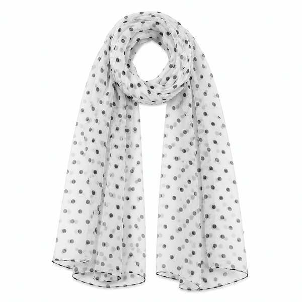 Chiffon Scarf - Polka Dot