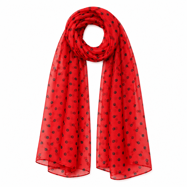 Chiffon Scarf - Polka Dot