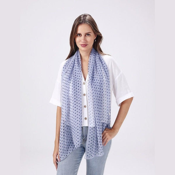 Chiffon Scarf - Polka Dots - Lady of the Lake