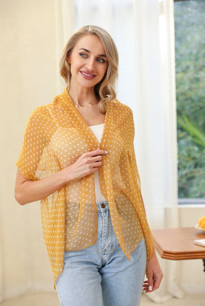 Chiffon Scarf - Polka Dots
