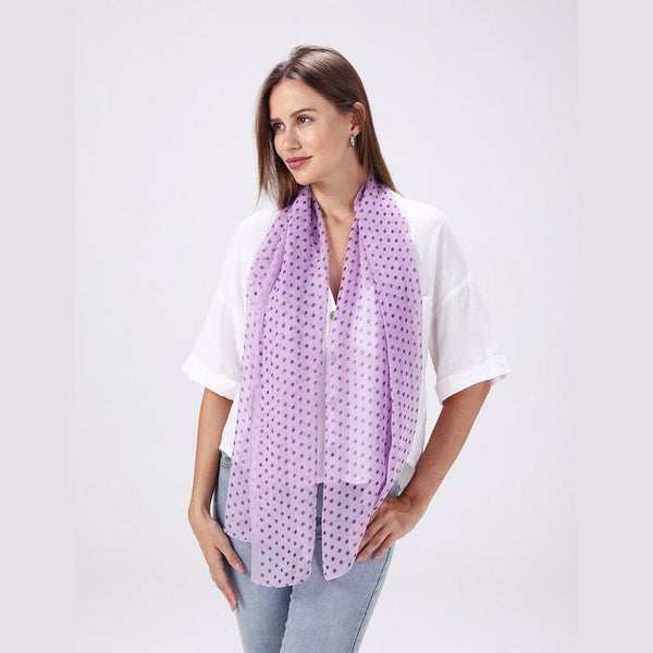 Chiffon Scarf - Polka Dots - Lady of the Lake